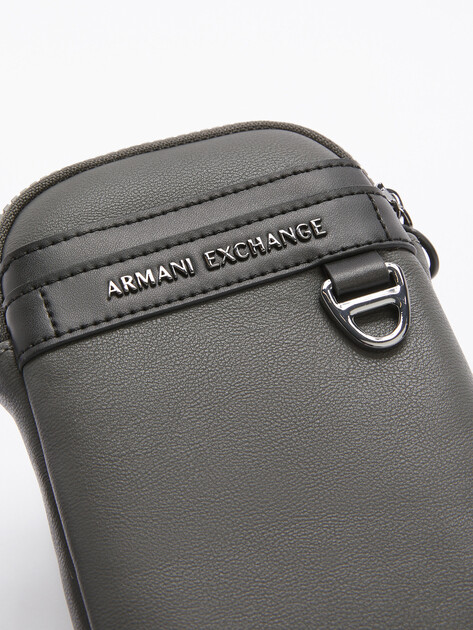 Мужская сумка для смартфона ARMANI EXCHANGE TULUM, Артикул XM000256, серый | 4212334. Ракурс 2