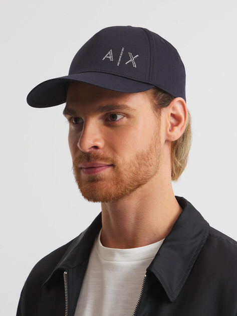 Мужская бейсболка ARMANI EXCHANGE RAMADAN, Артикул XM000282, темно-синий | 4212339. Ракурс 4 Мужская бейсболка ARMANI EXCHANGE RAMADAN, Артикул XM000282, темно-синий | 4212339. Ракурс 4