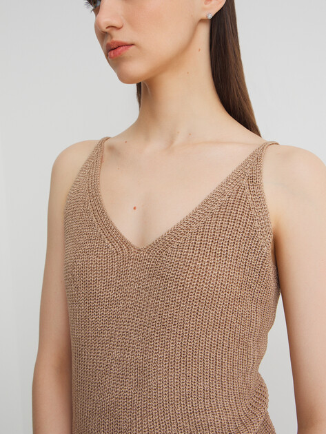 Женский топ MAISON DAVID, Артикул 2023-132, пыльно-коричневый | 4213039. Ракурс 3 Женский топ MAISON DAVID, Артикул 2023-132, пыльно-коричневый | 4213039. Ракурс 3