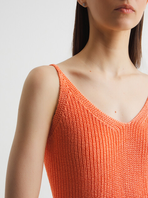 Женский топ MAISON DAVID, Артикул 2023-132, коралловый | 4213046. Ракурс 3