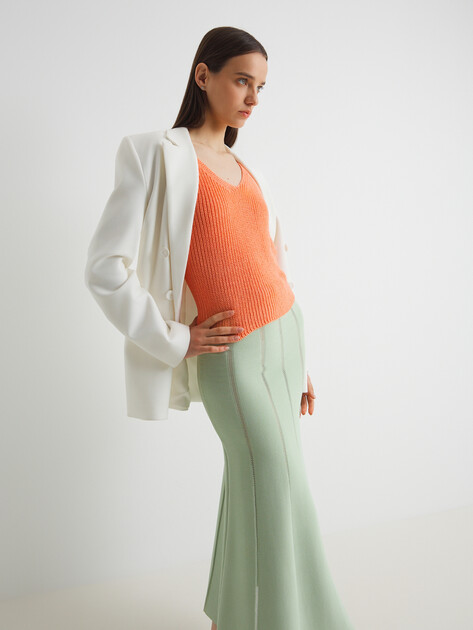 Женский топ MAISON DAVID, Артикул 2023-132, коралловый | 4213046. Ракурс 5