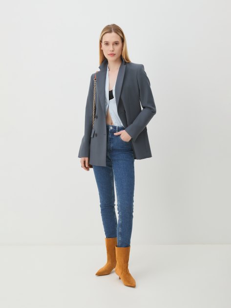 Женские джинсы скинни CALVIN KLEIN JEANS HIGH RISE SKINNY, Артикул J20J221585, синий | 4213621. Ракурс 2 Женские джинсы скинни CALVIN KLEIN JEANS HIGH RISE SKINNY, Артикул J20J221585, синий | 4213621. Ракурс 2