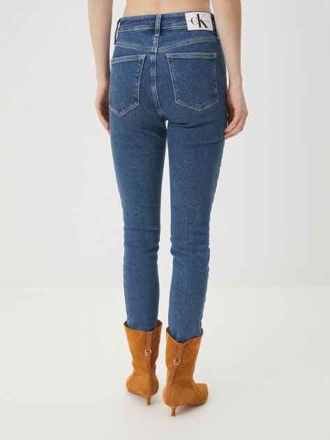 Женские джинсы скинни CALVIN KLEIN JEANS HIGH RISE SKINNY, Артикул J20J221585, синий | 4213621. Ракурс 4 Женские джинсы скинни CALVIN KLEIN JEANS HIGH RISE SKINNY, Артикул J20J221585, синий | 4213621. Ракурс 4