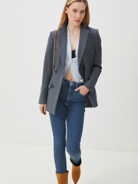 Женские джинсы скинни CALVIN KLEIN JEANS HIGH RISE SKINNY, Артикул J20J221585, синий | 4213621. Ракурс 5 Женские джинсы скинни CALVIN KLEIN JEANS HIGH RISE SKINNY, Артикул J20J221585, синий | 4213621. Ракурс 5