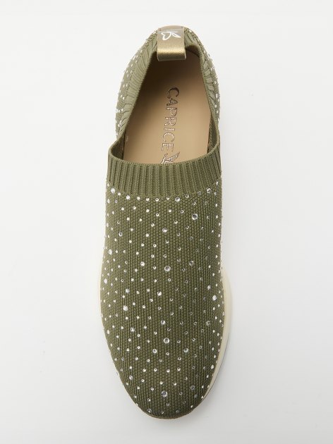 Женские кроссовки-носки CAPRICE KAIAFLY, Артикул 9-9-24710-42, серо-зеленый | 4214672. Ракурс 2