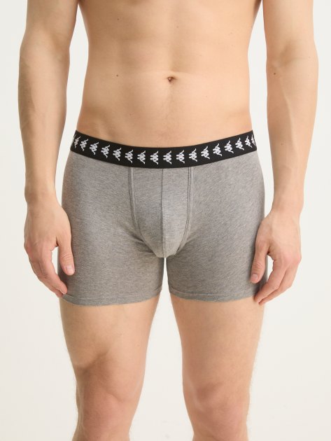 Мужские трусы 2 шт. KAPPA, Артикул 126524, серый | 4215077. Ракурс 2
