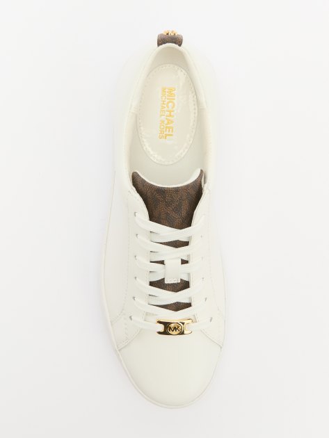 Женские кеды MICHAEL KORS KEATON LACE UP, Артикул 43T2KTFS3L, молочно-белый | 4215591. Ракурс 5 Женские кеды MICHAEL KORS KEATON LACE UP, Артикул 43T2KTFS3L, молочно-белый | 4215591. Ракурс 5