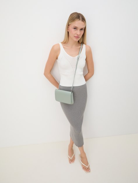 Кросс-боди MIRONPAN, Артикул 2011, серо-зеленый | 4215786. Ракурс 2