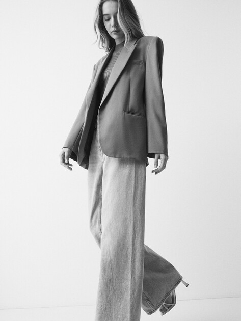 Женские джинсы клеш MAISON DAVID, Артикул QL-23-02, светло-голубой | 4218770. Ракурс 5