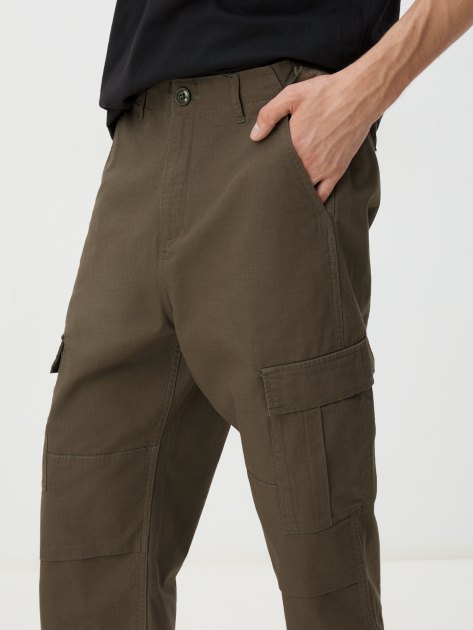 Мужские брюки карго MAISON DAVID, Артикул QL-23-05, темно-зеленый | 4219077. Ракурс 3