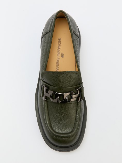 Женские лоферы GIOVANNI FABIANI, Артикул W24449, темно-зеленый | 4222047. Ракурс 5