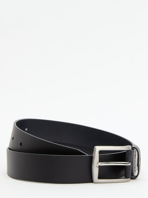 Мужской ремень TOMMY HILFIGER NEW DENTON 3.5 BELT, Артикул AM0AM08360, темно-синий | 4224595. Ракурс 2