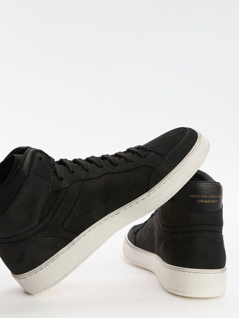 Мужские высокие кеды OFFICINE CREATIVE, Артикул THE ANSWER/004, черный | 4230509. Ракурс 6