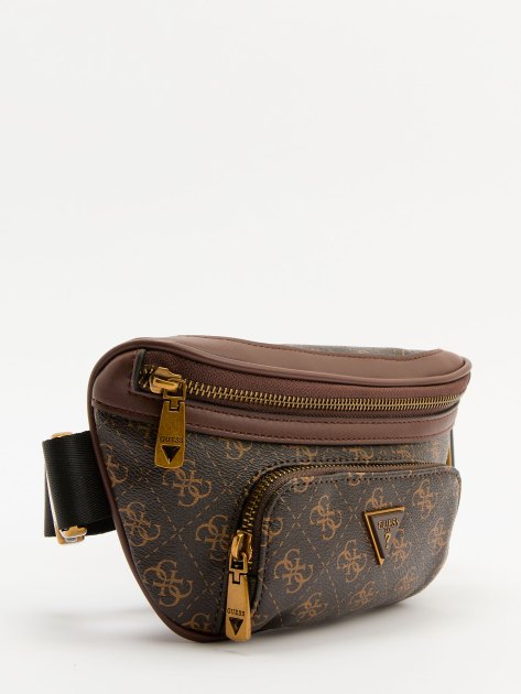 Мужская поясная сумка GUESS VEZZOLA ECO COMPACT BUM BAG, Артикул HMEVZLP3231, темно-коричневый | 4235830. Ракурс 2 Мужская поясная сумка GUESS VEZZOLA ECO COMPACT BUM BAG, Артикул HMEVZLP3231, темно-коричневый | 4235830. Ракурс 2