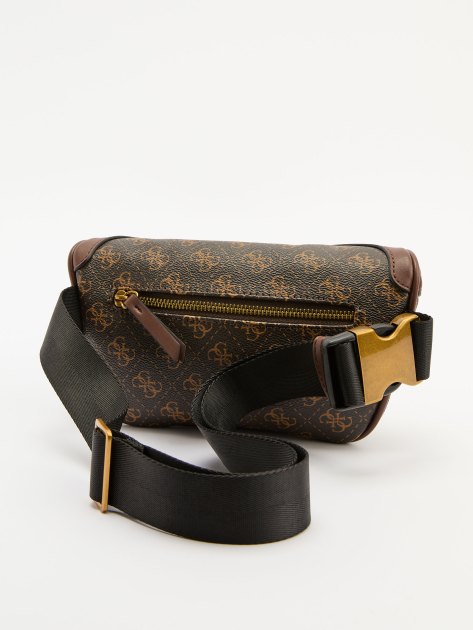 Мужская поясная сумка GUESS VEZZOLA ECO COMPACT BUM BAG, Артикул HMEVZLP3231, темно-коричневый | 4235830. Ракурс 4 Мужская поясная сумка GUESS VEZZOLA ECO COMPACT BUM BAG, Артикул HMEVZLP3231, темно-коричневый | 4235830. Ракурс 4