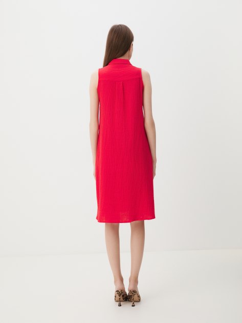 Женское платье-рубашка из муслина MAISON DAVID, Артикул BLN924-1, красный | 4236210. Ракурс 4 Женское платье-рубашка из муслина MAISON DAVID, Артикул BLN924-1, красный | 4236210. Ракурс 4