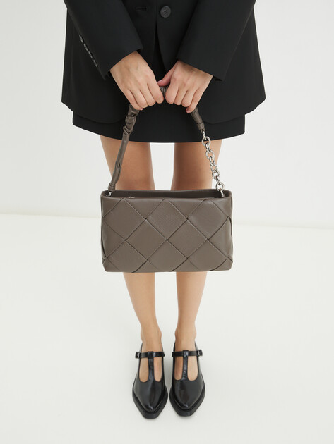 Женская сумка  TENDANCE, Артикул MR24007, серо-коричневый | 4238526. Ракурс 2