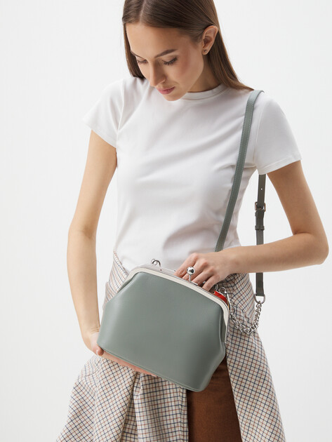 Кросс-боди TENDANCE, Артикул MR63025, серо-зеленый | 4238549. Ракурс 2