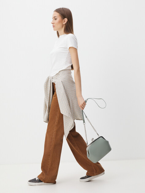 Кросс-боди TENDANCE, Артикул MR63025, серо-зеленый | 4238549. Ракурс 6