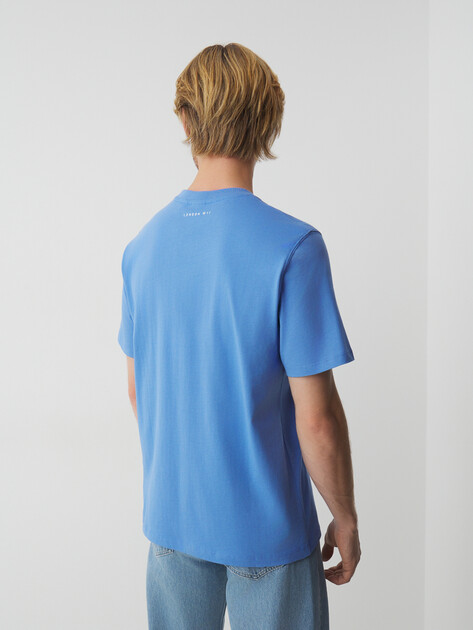 Мужская футболка PEPE JEANS DORIAN TEE, Артикул PM509721, темно-голубой | 4238723. Ракурс 4 Мужская футболка PEPE JEANS DORIAN TEE, Артикул PM509721, темно-голубой | 4238723. Ракурс 4