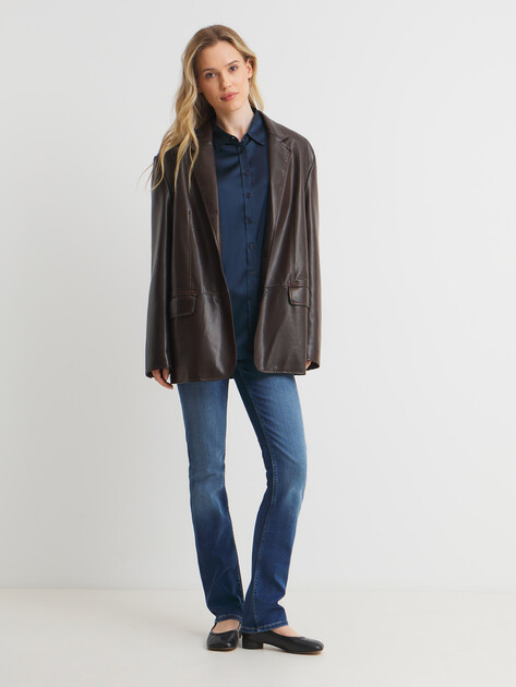 Женские прямые джинсы PEPE JEANS VENUS, Артикул PL204175D24, темно-синий | 4238949. Ракурс 2 Женские прямые джинсы PEPE JEANS VENUS, Артикул PL204175D24, темно-синий | 4238949. Ракурс 2