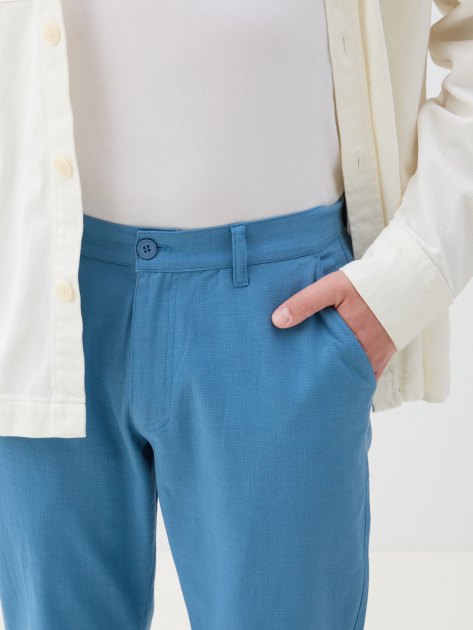 Мужские брюки MAISON DAVID, Артикул BLN916-1, темно-голубой | 4246546. Ракурс 3