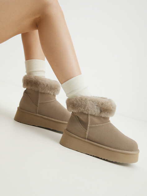 Женские угги TENDANCE, Артикул YS-38168D-46, серо-бежевый | 4246652. Ракурс 2 Женские угги TENDANCE, Артикул YS-38168D-46, серо-бежевый | 4246652. Ракурс 2