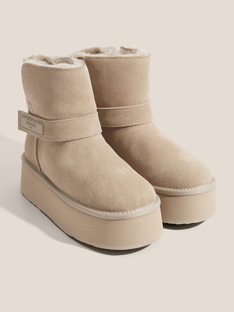 Женские угги TENDANCE, Артикул YS-38116D-62, бежевый | 4247395. Ракурс 3