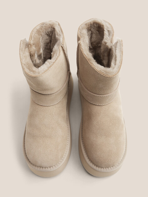 Женские угги TENDANCE, Артикул YS-38116D-62, бежевый | 4247395. Ракурс 5