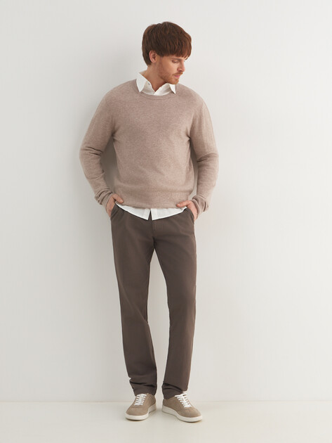 Мужские брюки MAISON DAVID, Артикул BLN916-1, серо-зеленый | 4247573. Ракурс 2