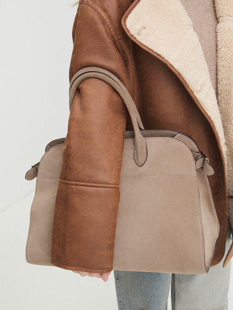 Женский тоут TENDANCE, Артикул MRH24-006, серо-бежевый | 4247996. Ракурс 6