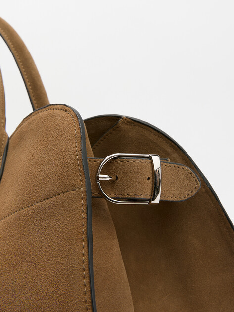 Женский тоут TENDANCE, Артикул MRH24-006, бежево-коричневый | 4248000. Ракурс 3