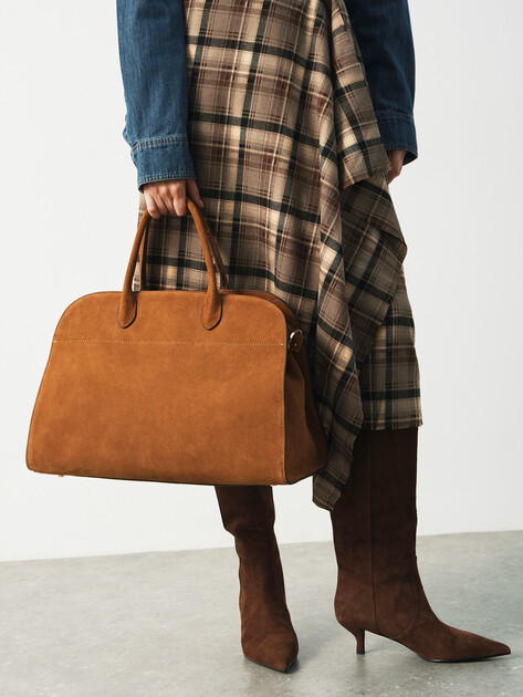 Женский тоут TENDANCE, Артикул MRH24-006, светло-коричневый | 4248014. Ракурс 6