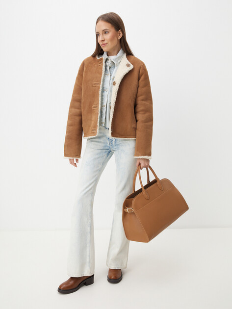 Женский тоут TENDANCE, Артикул MRH24-006NP, светло-коричневый | 4248038. Ракурс 6