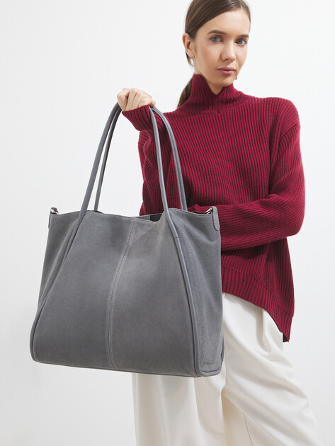 Женский шоппер TENDANCE, Артикул MRH23-376, серый | 4248453. Ракурс 2 Женский шоппер TENDANCE, Артикул MRH23-376, серый | 4248453. Ракурс 2