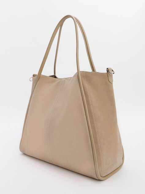 Женский шоппер TENDANCE, Артикул MRH23-376, серо-бежевый | 4248459. Ракурс 4 Женский шоппер TENDANCE, Артикул MRH23-376, серо-бежевый | 4248459. Ракурс 4