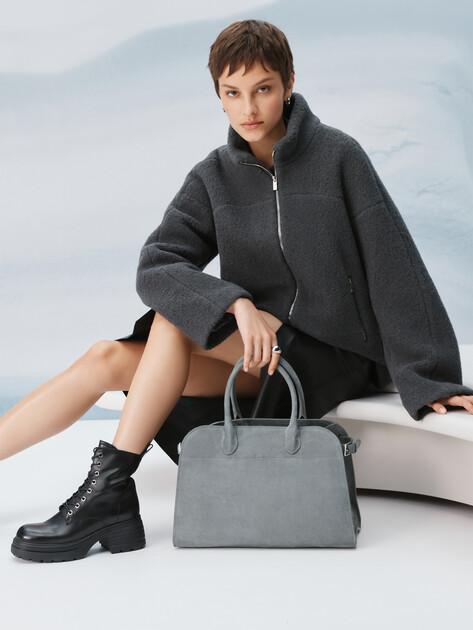 Женский тоут CALZETTI ASHLEY, Артикул ASHLEY, светло-серый | 4249621. Ракурс 7