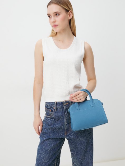 Женский тоут CALZETTI ASHLEY MINI, Артикул ASHLEY MINI, темно-голубой | 4250252. Ракурс 2 Женский тоут CALZETTI ASHLEY MINI, Артикул ASHLEY MINI, темно-голубой | 4250252. Ракурс 2