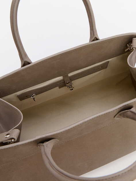 Женский тоут CALZETTI ASHLEY MAXI, Артикул ASHLEY MAXI, серо-бежевый | 4250314. Ракурс 6 Женский тоут CALZETTI ASHLEY MAXI, Артикул ASHLEY MAXI, серо-бежевый | 4250314. Ракурс 6