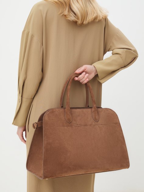 Женский тоут CALZETTI, Артикул ASHLEY MAXI, бежево-коричневый | 4250321. Ракурс 2 Женский тоут CALZETTI, Артикул ASHLEY MAXI, бежево-коричневый | 4250321. Ракурс 2