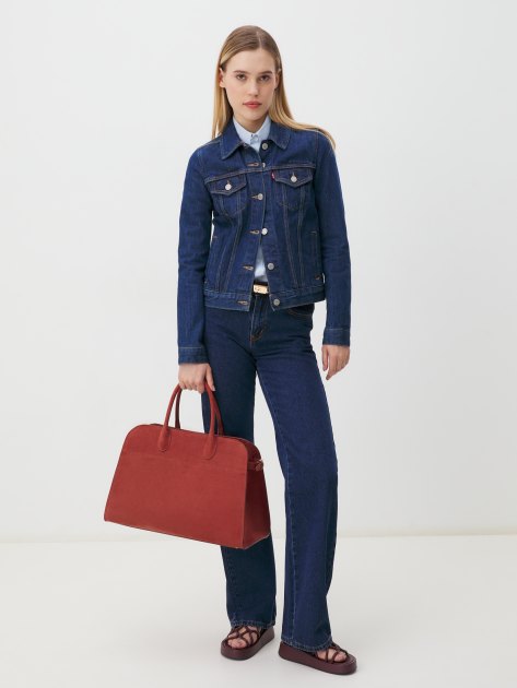 Женский тоут CALZETTI ASHLEY MAXI, Артикул ASHLEY MAXI, коричнево-красный | 4250324. Ракурс 7