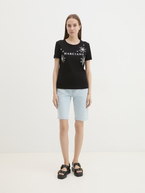Женская футболка MARCIANO BY GUESS JENNIFER T-SHIRT, Артикул 3BGP036138A, черный | 4250410. Ракурс 2
