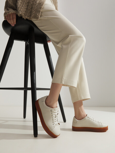 Женские кеды MAISON DAVID, Артикул TM3069F-12, молочно-белый | 4250444. Ракурс 2