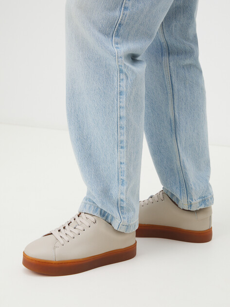 Женские кеды MAISON DAVID, Артикул TM3069F-12, серо-бежевый | 4250468. Ракурс 2