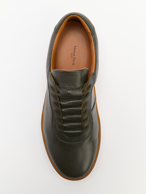 Женские кеды MAISON DAVID, Артикул TM3075F-18, серо-зеленый | 4250601. Ракурс 5