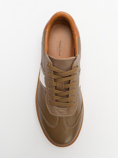 Женские кеды MAISON DAVID, Артикул TM3075F-16, бежево-коричневый | 4250686. Ракурс 5