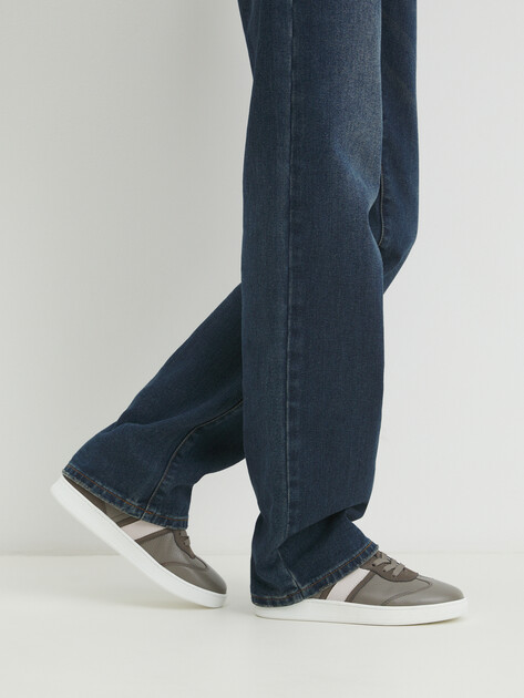 Женские кеды MAISON DAVID, Артикул TM3075F-16, коричнево-серый | 4250746. Ракурс 2