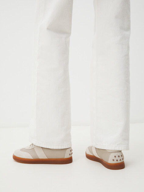 Женские кеды MAISON DAVID, Артикул TM3237D-1, серо-бежевый | 4250819. Ракурс 2