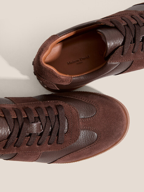 Женские кеды MAISON DAVID, Артикул TM3237D-1, бордово-коричневый | 4250855. Ракурс 4