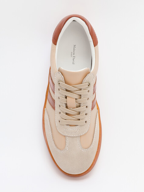 Женские кеды MAISON DAVID, Артикул TM3075F-19, бежевый | 4251025. Ракурс 5